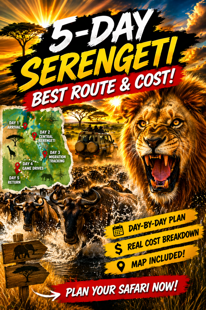 5-Day Serengeti Safari Itinerary (2026) Best Route, Costs & Travel Plan-Mara Triangle Safaris