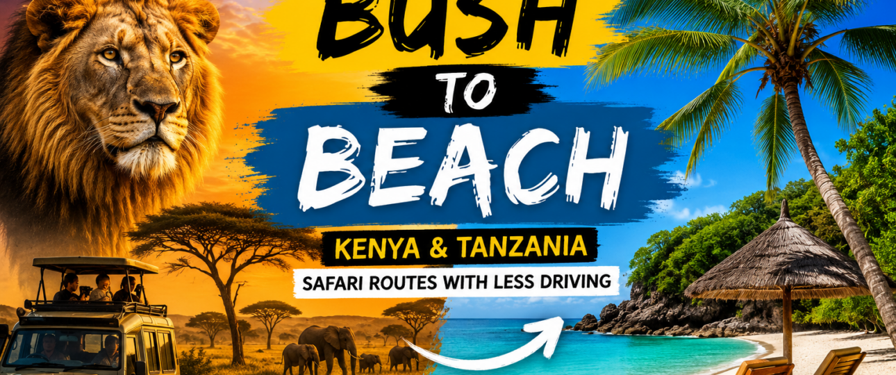 Best Kenya & Tanzania Bush-to-Beach Safari Routes With Less Driving (2026 Guide)-Mara Triangle Safaris