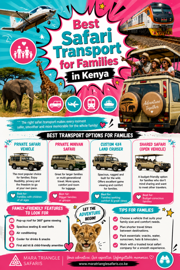 Best Safari Transport for Families in Kenya  Mara Triangle Safaris