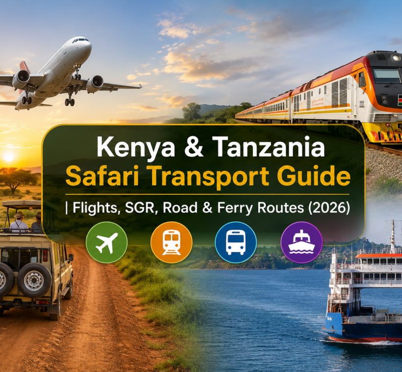 Kenya & Tanzania Safari Transport Guide Flights, SGR, Road & Ferry Routes (2026)-Mara Triangle Safaris