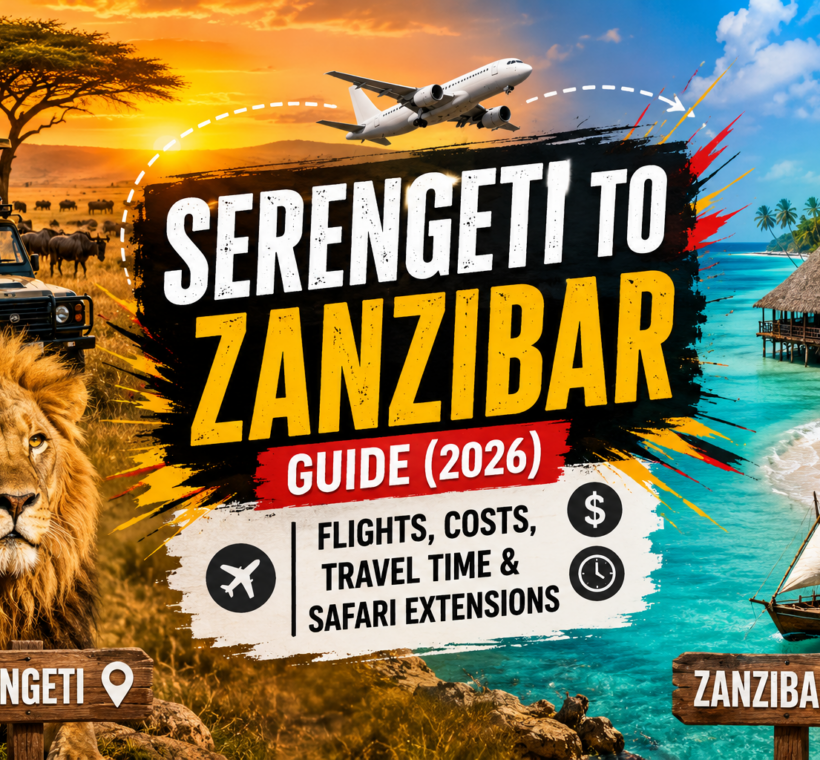 Serengeti to Zanzibar Guide (2026) Flights, Costs, Travel Time & Safari Extensions