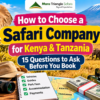 Kenya and Tanzania Safari Travel Requirements: Visas, Vaccines, Insurance & Entry Rules